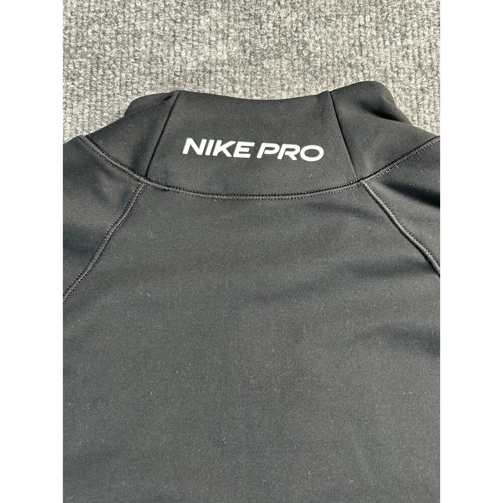 Nike Pro Dri-FIT Mock Neck Compression Training Shirt Black Women's Medium - Picture 7 of 7